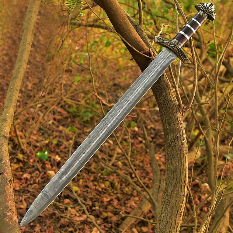 Premium Handmade Damascus Steel Sword | Nordic Warrior Sword | Northmen Viking Blade