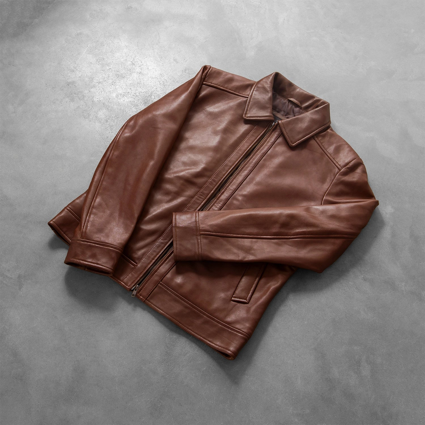INFERNO BROWN LEATHER JACKET