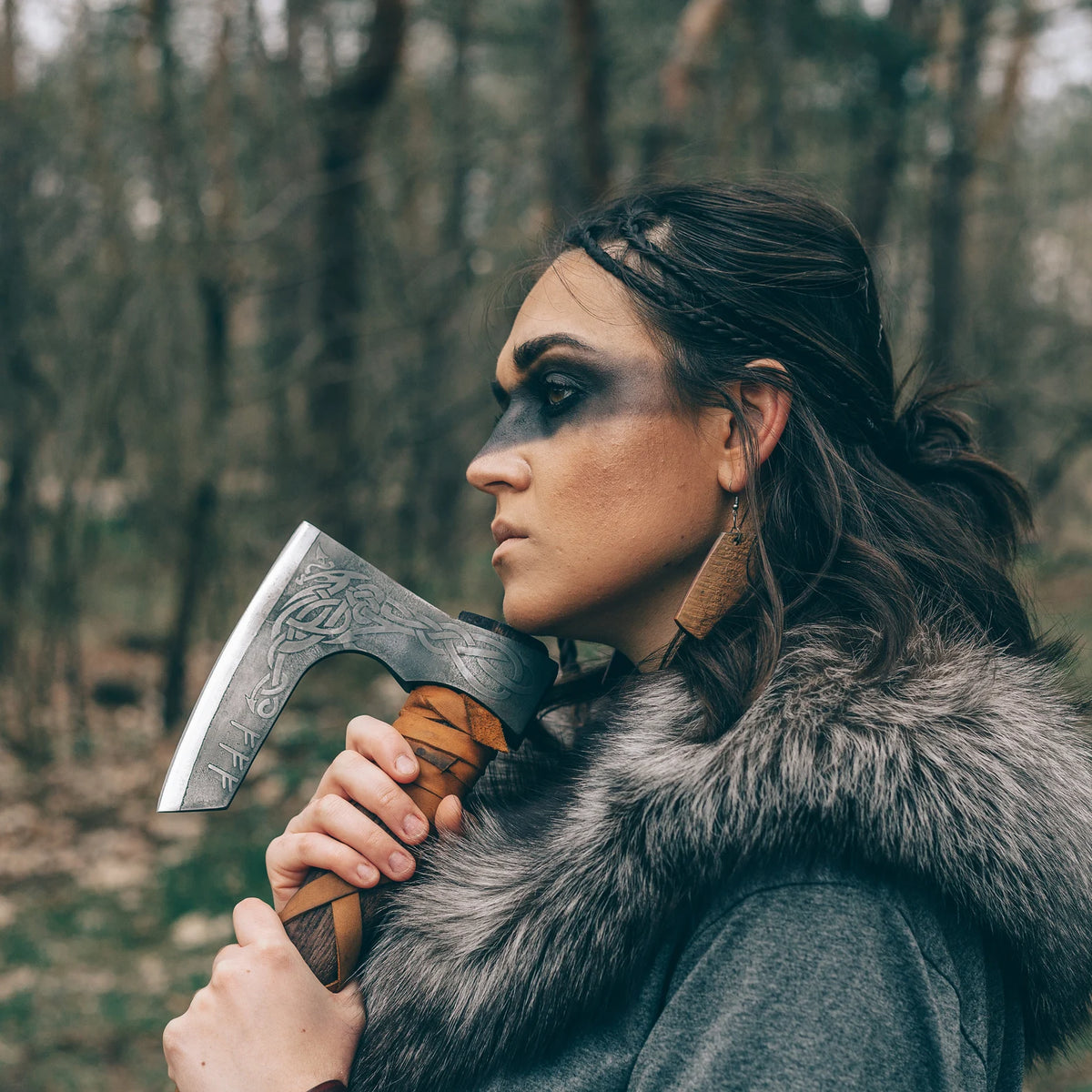 Bearded Ragnar Axe, Viking Axe