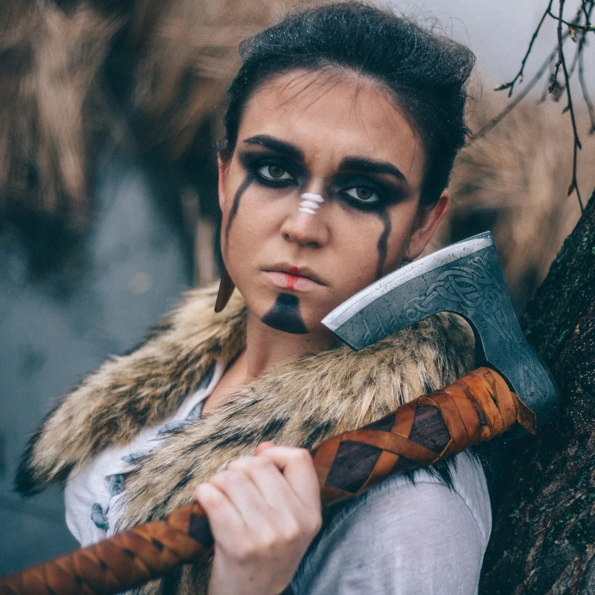 Bearded Ragnar Axe, Viking Axe