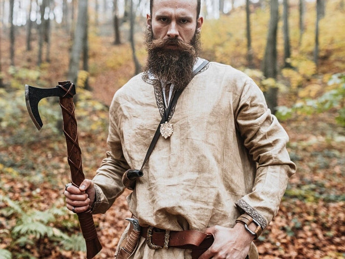 Engraved Ragnar Axe, Viking Axe