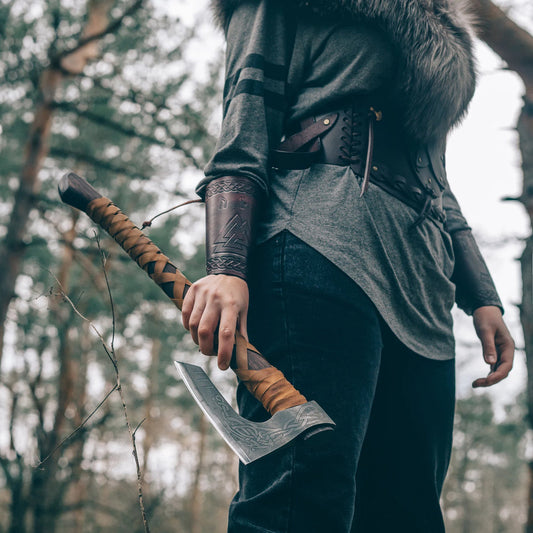 Bearded Ragnar Axe, Viking Axe