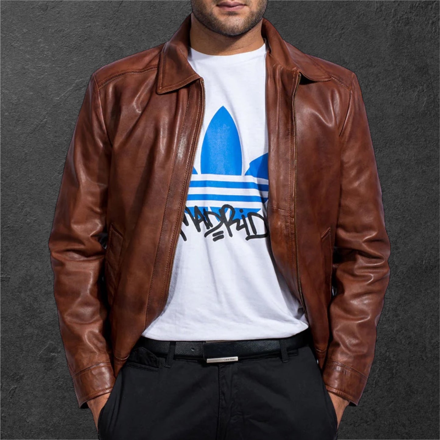 INFERNO BROWN LEATHER JACKET
