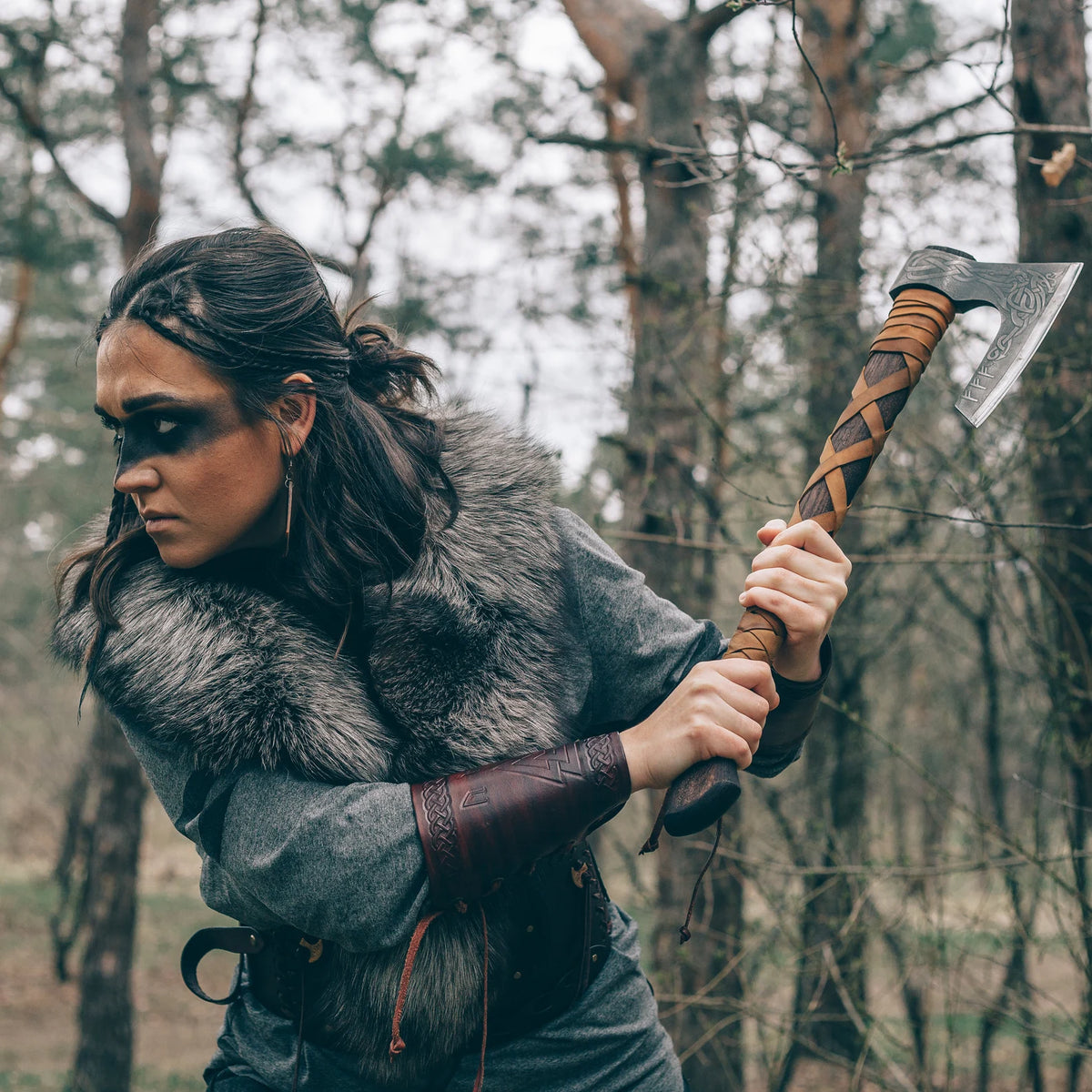 Bearded Ragnar Axe, Viking Axe