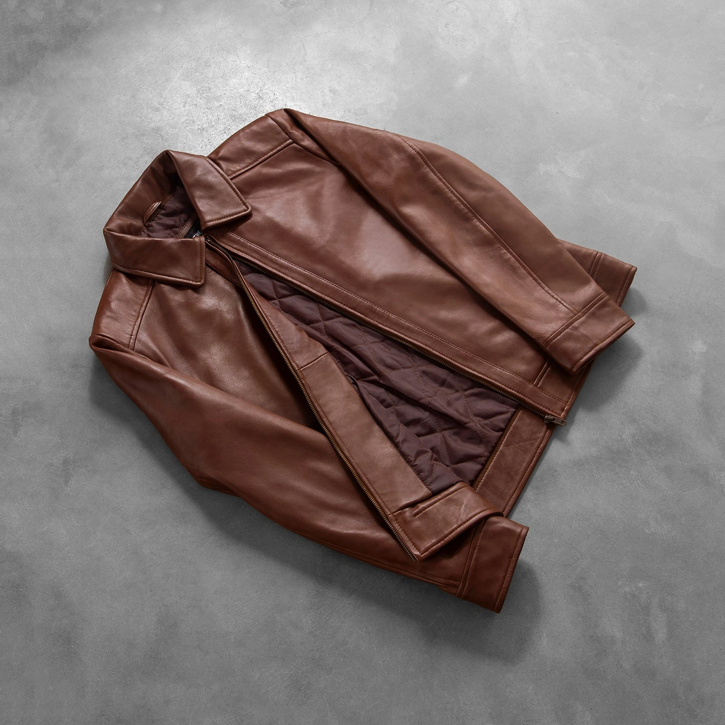 INFERNO BROWN LEATHER JACKET