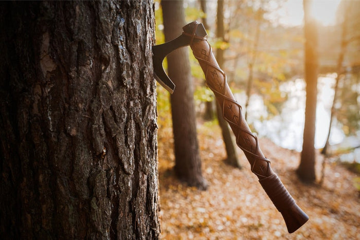 Engraved Ragnar Axe, Viking Axe